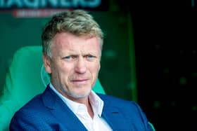 David Moyes managing Real Sociedad against Celtic in a pre-season friendly in 2015. Picture: SNS