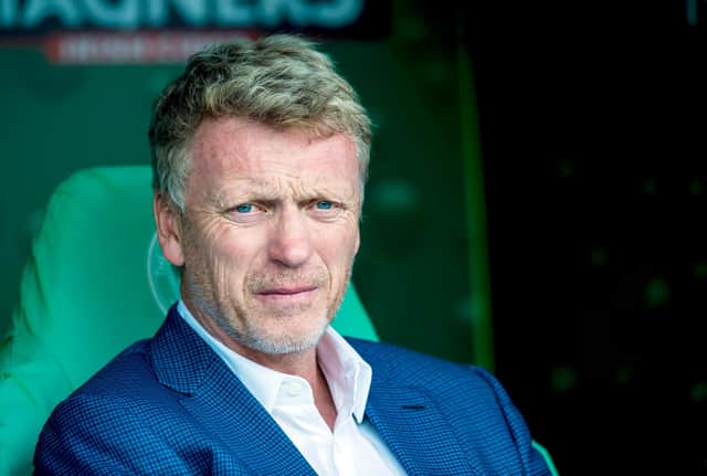 David Moyes managing Real Sociedad against Celtic in a pre-season friendly in 2015. Picture: SNS