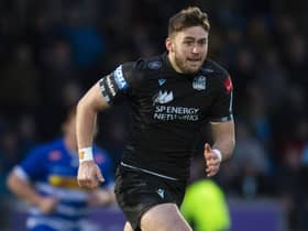 Ollie Smith was yellow carded and scored a try in Glasgow's win in Perpignan. (Photo by Ross MacDonald / SNS Group)