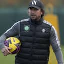 Harry Kewell during a Celtic training session at Lennoxtown. (Photo by Craig Foy / SNS Group)