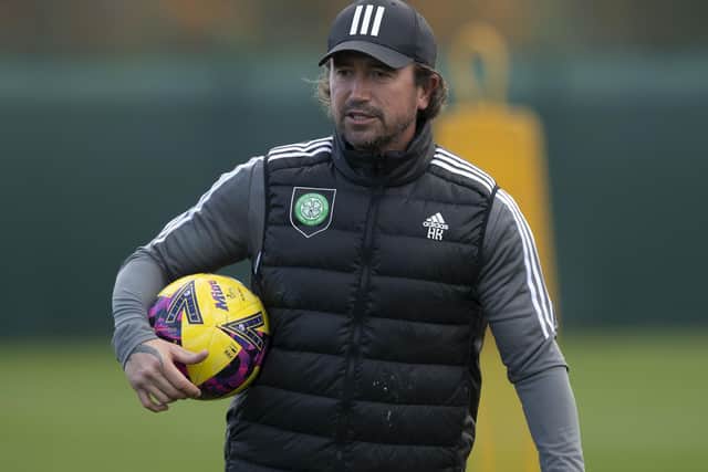 Harry Kewell during a Celtic training session at Lennoxtown. (Photo by Craig Foy / SNS Group)