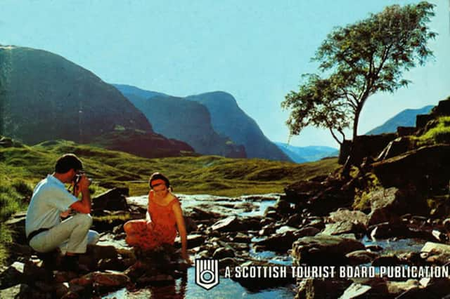 Back to the good old days....nostalgia and fond memories of holidays of yesterday are expected to drive tourism in Scotland this summer. This picture, from 1969, shows a couple holidaying at Glencoe. PIC: Visit Scotland.