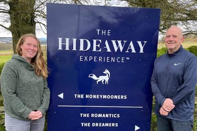 Denis Monks and Carmin Dow at the Hideaway Experience.