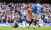 Celtic's Daizen Maeda goes down in the box looking for a penalty during a cinch Premiership match between Rangers and Celtic at Ibrox Stadium, on April 02, 2022, in Glasgow, Scotland.  (Photo by Rob Casey / SNS Group)