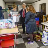 Jonathan Ashworth, Shadow Work and Pensions Secretary, has this week visited Fife to speak to people locally about the impact of rising food, energy and petrol prices. Picture, Lisa Ferguson