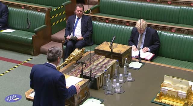 Labour leader Keir Starmer tore into the PM during a heated PMQs