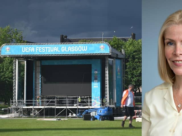 Linda Bauld, professor of Public Health from Edinburgh University said that Glasgow's fan zone for the Euros 2020 is “definitely not without risks.”