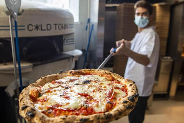 The microbrewery tours at Cold Town House in Edinburgh's Grassmarket include the offer of a stone-baked pizza. Picture: Lisa Ferguson.