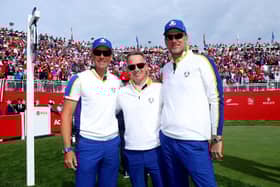 After being vice captains at Whistling Straits in September, Henrik Stenson, Luke Donald and Robert Karlsson are now the three names in the frame for the 2023 Ryder Cup captaincy. Picture: Andrew Redington/Getty Images.