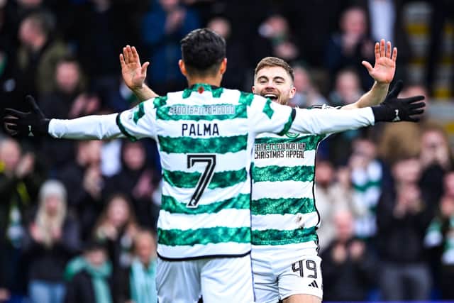 The goals from James Forrest and Luis Palma in Celtic 3-0 win away to Ross County on Saturday - the pair seen here celebrating the Scot's headed counter his team-mate set up - had special significance. (Photo by Paul Devlin / SNS Group)