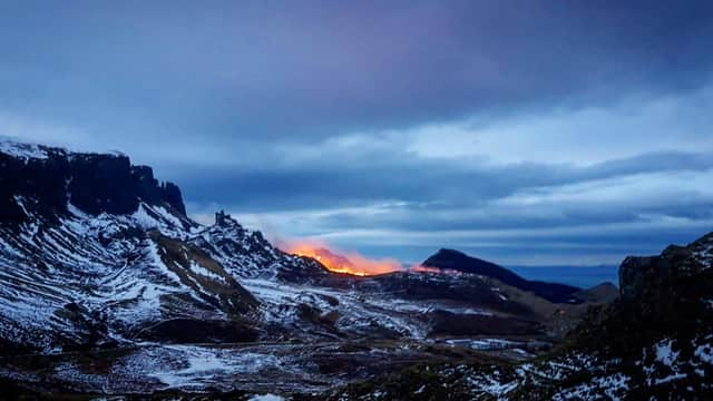 Firefighters on Skye battled several wildfires over the weekend. Pic: SFRS/Dunvegan Fire Station