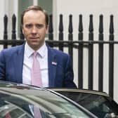 UK Health Secretary Matt Hancock leaves 10 Downing Street with aide Gina Coladangelo. Picture: Dan Kitwood/Getty Images