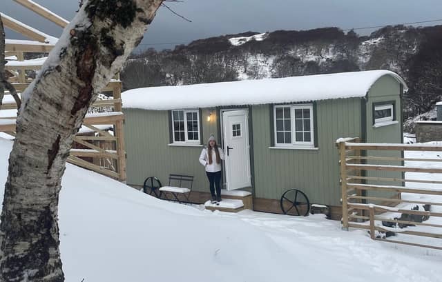Isobel Wright has created Ardmore Shepherd’s Hut on the North Coast 500 after securing funding. Picture: contributed.