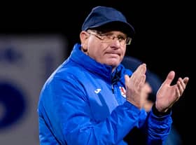 Raith Rovers manager John McGlynn has apologised for the decision to sign David Goodwillie.  (Photo by Alan Rennie / SNS Group)