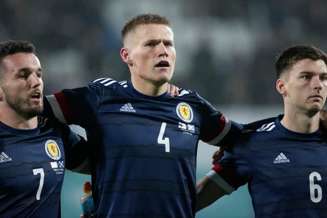 Man Utd's Scott McTominay is out of Scotland's trip to Moldova due to illness. (Photo by Craig Williamson / SNS Group)