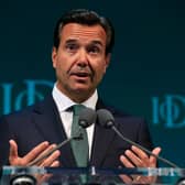 Antonio Horta-Osorio, the former group chief executive of Lloyds Banking Group, addresses the Institute of Directors convention at the Royal Albert Hall, London. Picture: Jonathan Brady/PA