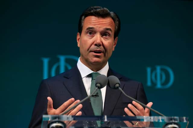 Antonio Horta-Osorio, the former group chief executive of Lloyds Banking Group, addresses the Institute of Directors convention at the Royal Albert Hall, London. Picture: Jonathan Brady/PA