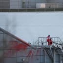Palestine Action Scotland has targeted Edinburgh Leonardo factory.