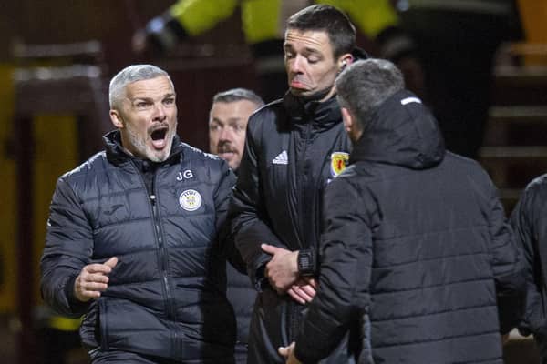 Jim Goodwin has backed Kevin Clancy after the referee was on the end of threats and abuse. (Photo by Ross Parker / SNS Group)