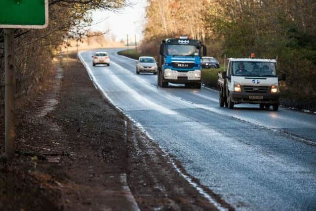 The fatal accident occurred on the A7 Edinburgh-Galashiels road near Stow