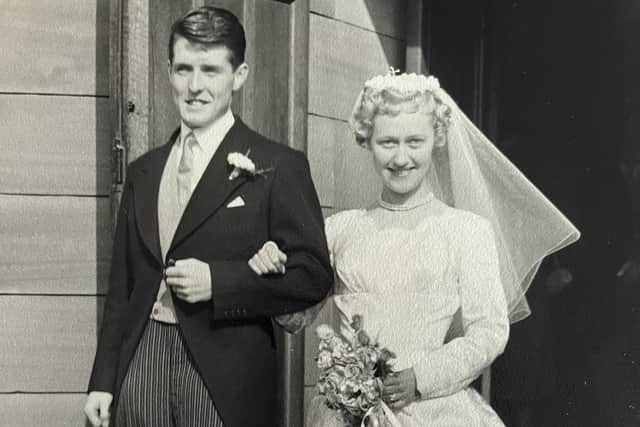 Niall and Moira on their wedding day