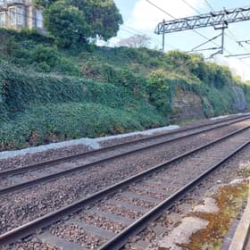 The project will help to prevent stones potentially falling from a 10m-high rockface above the line