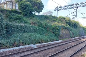 The project will help to prevent stones potentially falling from a 10m-high rockface above the line