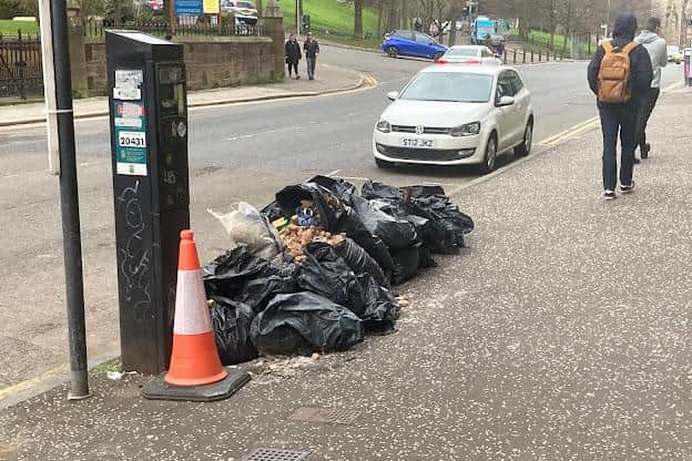 It's thought a holr range of factors are driving Glasgow's rubbish problems, including budget cuts, waste disposal charges and the Covid-19 pandemic. Picture: Mark Irvine