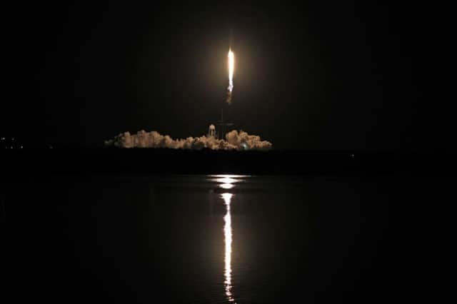 The SpaceX Falcon 9 rocket lifts off from launch complex 39A at the Kennedy Space Centre in Florida on November 15 (Photo: GREGG NEWTON/AFP via Getty Images)