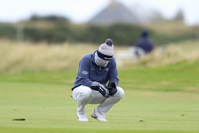 Robert MacIntyre was a disconsolate figure during the first round of the Scottish Championship presented by AXA at Fairmont St Andrews. Picture: Richard Heathcote/Getty Images