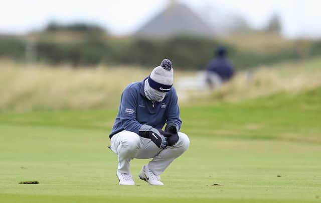 Robert MacIntyre was a disconsolate figure during the first round of the Scottish Championship presented by AXA at Fairmont St Andrews. Picture: Richard Heathcote/Getty Images