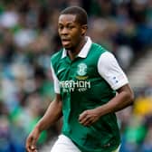 Marvin Bartley in action for Hibs at Hampden