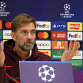 Liverpool's German manager Jurgen Klopp attends a press conference at the AXA Training Centre in Liverpool, north-west England on October 3, 2022, on the eve of the UEFA Champions League group A football match against Rangers. (Photo by Nigel Roddis / AFP) (Photo by NIGEL RODDIS/AFP via Getty Images)