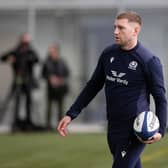 Finn Russell during a Scotland training session at the Oriam on Wednesday. (Photo by Craig Williamson / SNS Group)