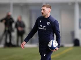 Finn Russell during a Scotland training session at the Oriam on Wednesday. (Photo by Craig Williamson / SNS Group)