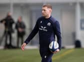 Finn Russell during a Scotland training session at the Oriam on Wednesday. (Photo by Craig Williamson / SNS Group)