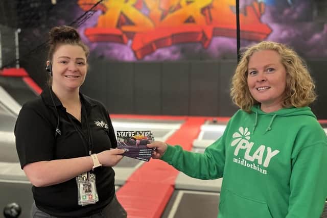 (L-R) Laura King manager of Ryze Dalkeith and Laura Campbell Operations Manager at Midlothian Play