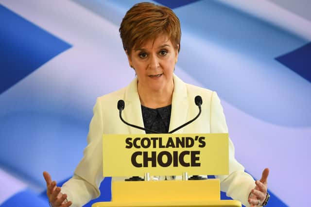 Nicola Sturgeon has said she wants to hold a referendum in the early part of the next parliament