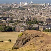 Large areas of grass have turned yellow due to the dry conditions in Holyrood Park, Edinburgh over the summer,  with Scottish Fire and Rescue Service issuing a 'very high' risk of wildfires alert across southern and eastern Scotland  in August as long, dry sunny spells continued. PIC: Jane Barlow.
