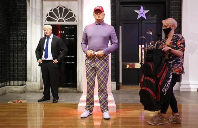 Edinburgh-based firm, Royal & Awesome, who design spectacular golf trousers were picked for Trump's new attire
