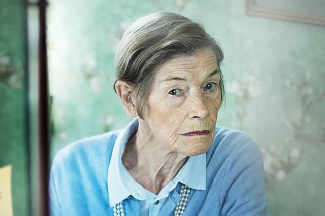 Glenda Jackson as Maud in Elizabeth Is Missing. Picture: Mark Mainz