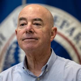 US Department of Homeland Security secretary Alejandro Mayorkas faces impeachment after a House of Representatives vote. Picture: Getty Images