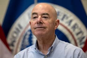 US Department of Homeland Security secretary Alejandro Mayorkas faces impeachment after a House of Representatives vote. Picture: Getty Images
