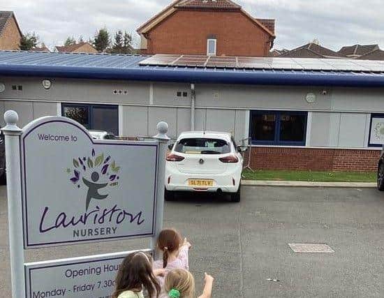 Lauriston Nursery children looking at the solar panels