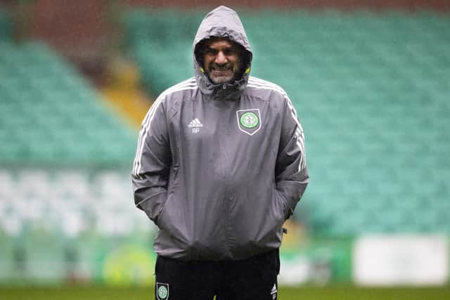Celtic Manager Ange Postecoglou during a Celtic training session at Celtic Park, on October 04, 2022, in Glasgow, Scotland. (Photo by Alan Harvey / SNS Group)
