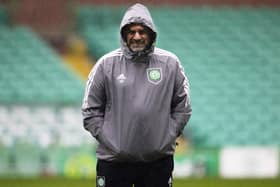 Celtic Manager Ange Postecoglou during a Celtic training session at Celtic Park, on October 04, 2022, in Glasgow, Scotland. (Photo by Alan Harvey / SNS Group)