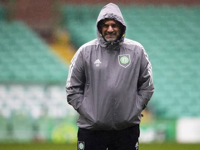 Celtic Manager Ange Postecoglou during a Celtic training session at Celtic Park, on October 04, 2022, in Glasgow, Scotland. (Photo by Alan Harvey / SNS Group)