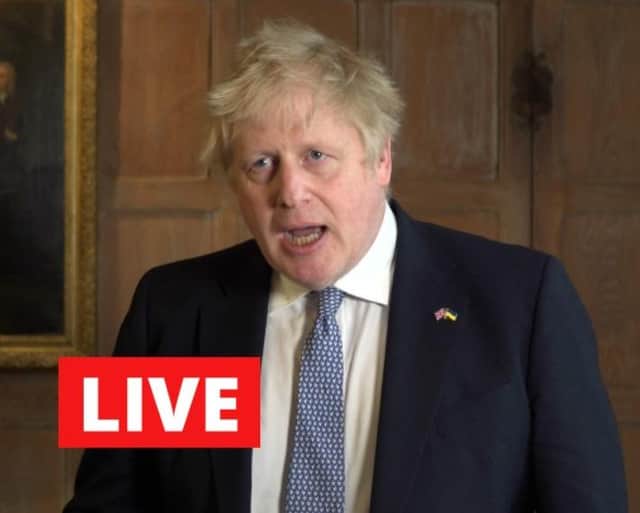 Mr Johnson is expected to update the House of Commons on the partygate affair