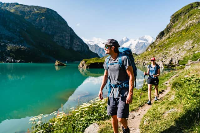 A more relaxing option to high-adrenaline sports is walking in valleys and along mountain trails. Pic: Copyright Verbier Tourisme