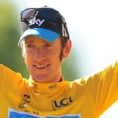 Bradley Wiggins after winning the 2012 Tour de France in Paris.